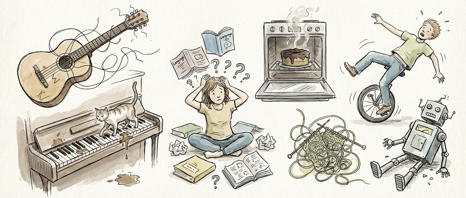 The Things I'm Learning Badly (And Why That Might Be the Point)